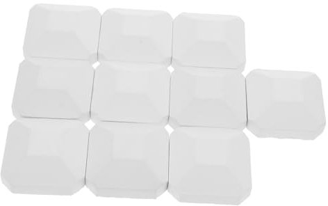 Garneck Cordierite Briquettes Replacement for Gas Grill, 10pcs 2x2 Inch Briquettes for Turbo and Lava Rock Bbq Grills, Even Heat Distribution for Outdoor Grilling and Fireplace Use
