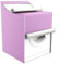 Copertura per lavatrice e asciugatrice da esterni, impermeabile, antipolvere e resistente al sole, carico superiore e carico frontale, con design con cerniera (rosa)