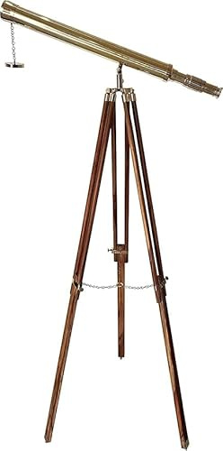 Cannocchiale nautico in ottone nautico vintage con finitura in ottone lucido telescopio da pavimento fatto a mano nautico decorazione per casa e ufficio