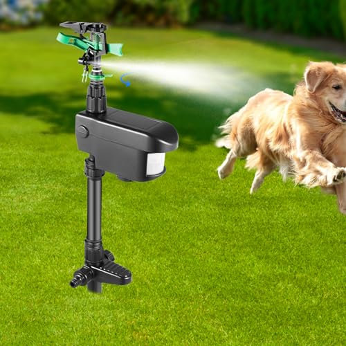 Animal Repellent, Water Spray Cat Deer Dog Fox Repeller Garden Solar, Sensor Motion Activated Sprinkler, for Garden/Yard Drive Away Animals