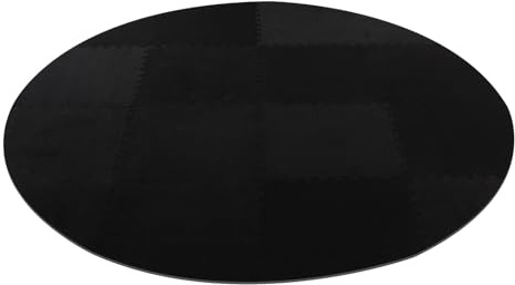 Brride Whirlpool Unterlage rund 196cm, Hot Tub Pad Fundament Bodenschutzmatte für Außenpools, Eva Foam Padding Anti-Rutsch Wasserdichtes Pool Unterlage für Schwimmbecken Whirlpool (Schwarz 6mm-Dicke)