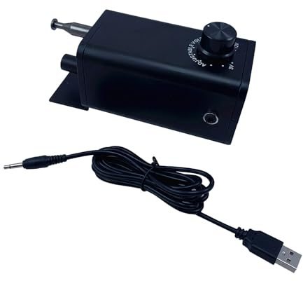 Tasofac Grillmotor Elektromotor, Tragbarer USB-Elektro-Grillmotor mit Verstellbarer Geschwindigkeit 8-20 U/min, 5-12V Leistungsstarker Automatik-Rotisserie-Motor, für Camping/Küche/BBQ