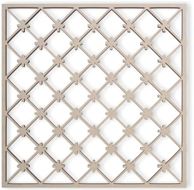 Lattice Panel with a Criss Cross Decorative Design MDF Home & Yard Décor - Wall Panel - Privacy Screen - Trellis - Indoor and Outdoor Use