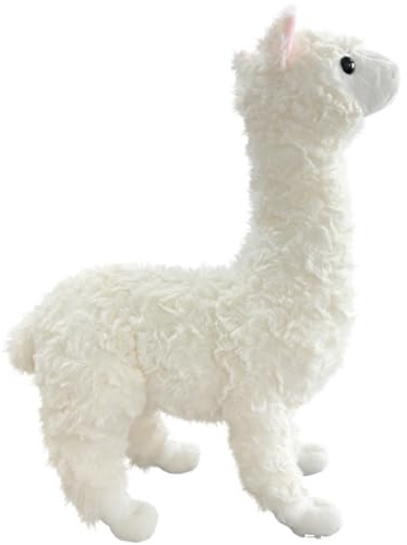 Xiyocadt 40cm Alpaka Kuscheltier, Alpaka Deko, Lama Spielzeug, Klein Plush Stofftier Plüschtier, Puppe Geschenk für Kinder Jungen und Mädchen (Weiß)