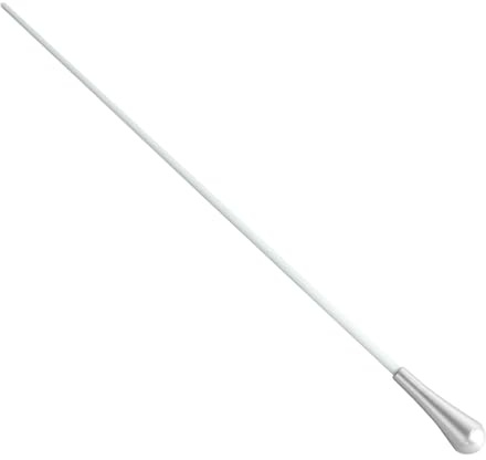 Generic Varilla de Dirección de Música, Plástico de Metal de Bastón de Dirección Portátil para Coros (SILVER)
