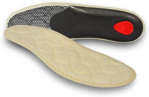 pedag Viva Vinterinnersulor med 100% lammull – för bekväm promenad | passar perfekt i sneakers, stövlar och snörskor | verkar för att förebygga och lindra fotsmärta och ryggbesvär, Beige naturlig, 40
