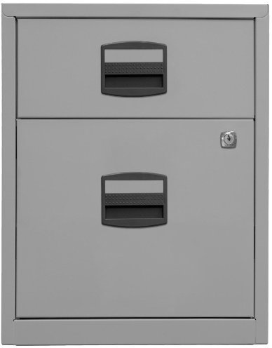 BISLEY | Mobiler Beistellschrank PFA | 1 Schublade | 1 Hängeregistratur | lichtgrau