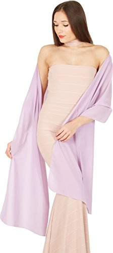 BlackButterfly Matrimonio Damigella Chiffon Scialle Stola (Lilla, Taglia unica)