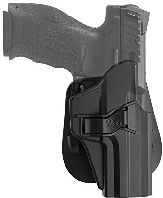 efluky HK Paddelholster Holster Pistole HK USP Holster Fit H&K USP 9mm/.40 Full Size, Paddle 60° Einstellbar