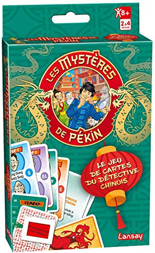 Lansay - Les MYSTÈRES DE PÉKIN - Jeu de Cartes d'Enquête et Réflexion - pour Enfants dès 8 Ans - Jeu de Cartes du Détective Chinois - Énigmes Passionnantes - 2 à 4 Joueurs - Version Française