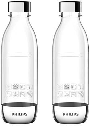 Philips Water Carbonating-Flaschen – 2 × 0,5 L, transparent