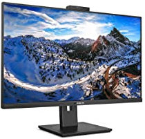 Philips 326P1H - 32 Zoll QHD USB-C Docking Monitor, Webcam, höhenverstellbar (2560x1440, 75 Hz, HDMI, DisplayPort, USB-C, USB Hub) schwarz