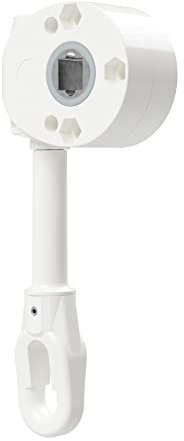 DIWARO.® | Schneckengetriebe für Markisen | 9:1 | Kunststofföse | 13,1mm Innenvierkant | RAL 9010 reinweiß | A = 98,5 mm | Markisengetriebe