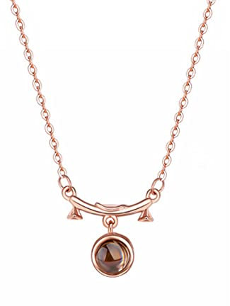 Sterlingsilber-Anhänger-Halskette, Sterling-S925-Silber-Halskette, Waage, Edelstein, Sternzeichen, Roségold, Zirkon-Halskette, Geburtsstein-Halskette, Geschenkschmuck for Mütter, Jungen und Mädchen