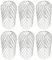 6PCS Gouttière Guard, Metal Aluminium Gouttière Feuille Filtre Filtre Mesh, Expansible Drain Guard Monté Sur Mousse, Limon, Débris Guard