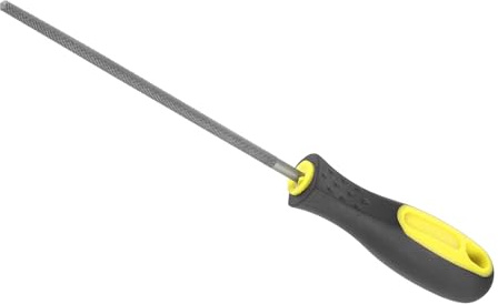 CoCud Limatón Redondo, Longitud de Lima de 6, Lima de Acero al Carbono Medio de Doble Corte con Mango Antideslizante, para Dar Forma a Metal, Madera, Plástico, 1 Pieza