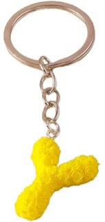 ARFUKA Schlüsselanhänger Buchstabe Y Anhänger Autoschlüsselanhänger Taschenanhänger Schlüsselringe Alphabet Schlüsselbund Keychain für Geburtstag Valentinstag Weihnachten Feiertag Geschenk
