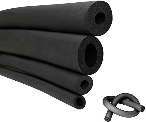 Rohrisolierungsschaum, Rohrisolierungsschaum 180 cm Schaumstoffschlauch, schwarzer Rohrisolationsschlauch, 20–110 mm Innendurchmesser, Rohrisolierung, Schaumstoffschlauch, Gummi, wärmekonserviert, iso