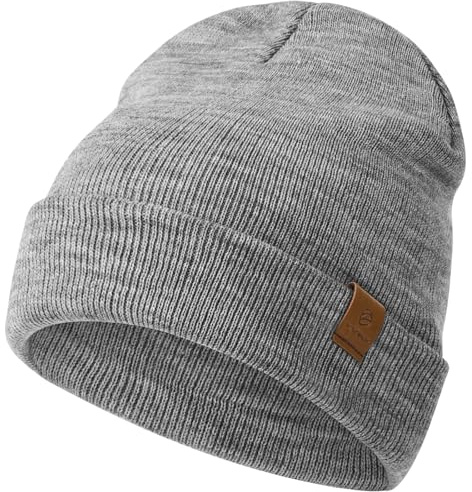YANIKY Mütze Damen, Herren Mütze Winter, Weich Bequem Warme Strickmütze Unisex, Winddichte Wintermütze, Klassische Beanie Mütze Ideale für Herbst Winter und Frühling