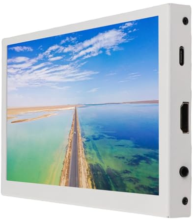 Display Portatile Touchscreen da 7 Pollici, Pannello TN, Doppi Altoparlanti, Monitor HD 1024x600, con per PC Portatile, CCTV, Droni