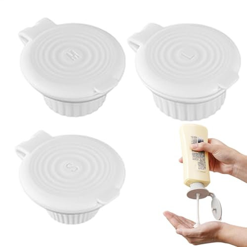 Bottle Cap - Up Side Down Bottle Cap | 3X Upside Down for Inverted Dispenser Shampoo Lotion | Upside Down Bottle Caps, Sealed Shampoo Upside Down Bottle Caps for Lotions, Shampoos