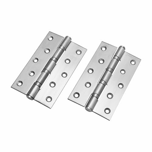 4 Paar Edelstahl Scharniere 125mm – Türband Türscharnier rostfrei, robuste Edelstahlscharniere für Türbeschläge
