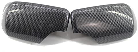 PGLVLZFGFN Abs Kohlefaser-Farbglanz schwarzer Rückspiegel deckt seitliche Spiegelkappen kompatibel for BMW E46 E39. Kompatibel for Sedan/kompatibel for Touring 1998 1999 2000-2005 Autospiegel und Ab