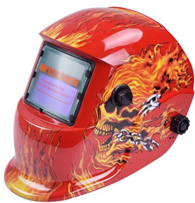 AYKNINGD SchweißHelm, Schweisshelme Elektrische Schweißmaske Helm Auto Verdunkelung Einstellbare Schweißlinse Schweißen Elektriker Schutzausrüstung Hard Box Verpackung(Style B)