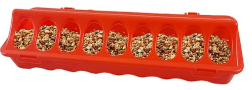 para Aves de Corral, 8 Pulgadas, pequeño para Pollos, alimentación de codorniz, diseño, Bandeja de alimentación de Aves de Corral con múltiples Agujeros para Pollos, codornices y