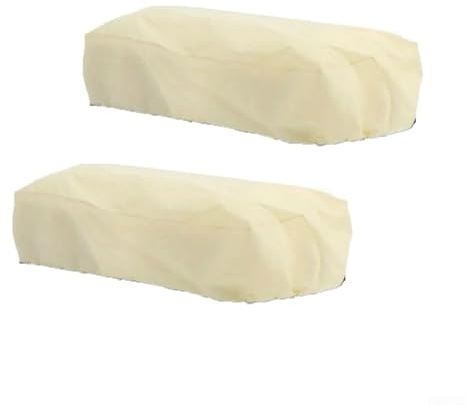 Yelvera 2 fundas de protección contra heladas para plantas, tela no tejida, aislamiento transpirable, varios tamaños, beige, lavable, durante todo el año, barrera contra insectos para plantas de