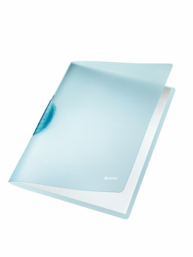 Leitz 41760099 Klemmmappe ColorClip Rainbow, A4, PP, verschiedene Farben zur Auswahl Voteilspack (6, hellblau)