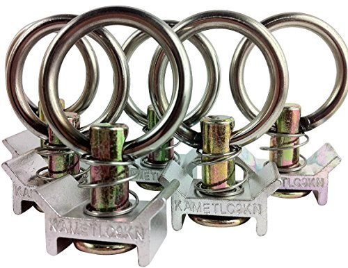 iapyx 16 Stück Single Endbeschlag Airlineschiene Endfitting Einfachendbeschlag für Airlineschienen, 1800/900 daN