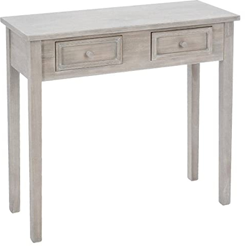 ATMOSPHERA CREATEUR D'INTERIEUR Meuble Console Table Charme Coloris Marron Clair patiné