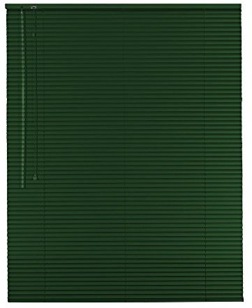 Easy-Shadow Hochwertige Alu-Aluminium Jalousie Rollo Jalousette 130 x 220 cm / 130x220 cm in Farbe grün / dunkelgrün - Bedienseite links / Maßanfertigung