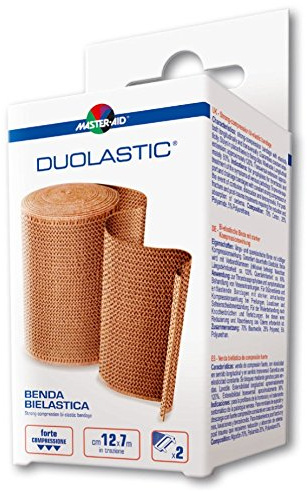 Dauerelastische Binde mit starker Kompression, waschbar, DUOLASTIC® (10cm x 7m) MASTER AID