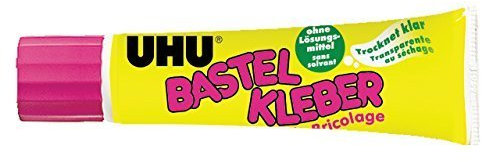 UHU 47735 Bastelkleber ohne Lösungsmittel, 90 g Tube (20er Pack)