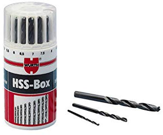 Würth spirale HSS Métal Assortiment/Kit Bo métallique de sort de DIN338 Lot de fraise (D1–10)-0,5–19tlg 1