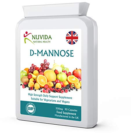 D-Mannose 500mg Capsules 90 D Mannose Capsules Pure Form for Enhanced Absorption Vegan and Vegetarian Friendly