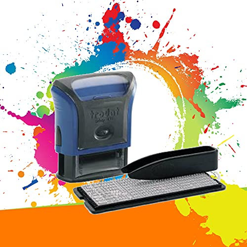 Trodat Printy Typomatic 4911T - Professioneller Selbstfärbestempel mit 3 lignes - Textplatte 38 x 14 mm Zum Selbstsetzen