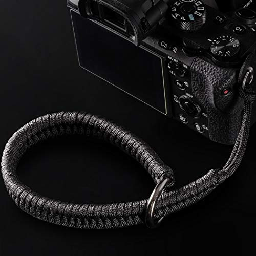 Paracord Camera Wrist Strap Lanyard-Quick Release for DSLR Mirrorless | Adjustable wrist size,High-strength paracord material, lightweight 1.16oz, secure metal clasp,Fits Canon Nikon Sony Fuji