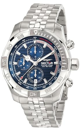 SECTOR No Limits Analogico R3273635001, argento, 45, Bracciale