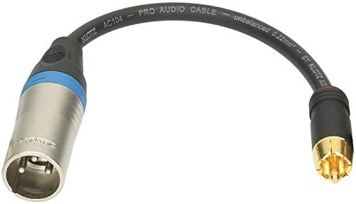 Klotz XLR Cinch/RCA adapter (XLR m auf RCA male)