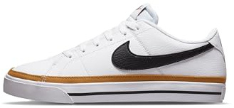 Nike Women's Court Legacy Next Nature Shoes, White/Black-Desert Ochre-Team Orange, 7.5