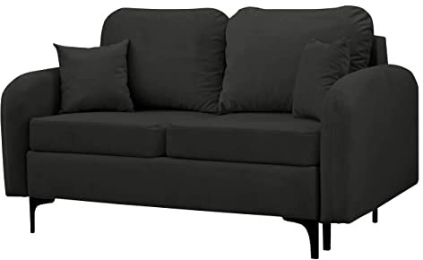 Mirjan24 Schlafsofa Vadrin II mit Bettkasten und Schlaffunktion, Couchgarnitur, 2 sitzer Schlafsofa, Sofa mit Bettfunktion, Schlafcouch, Bettsofa, Couch mit Schlaffunktion (Manila 19)