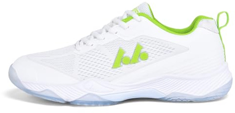 LEFUS Women's Light 201 Lightweight Non-Marking Pickleball Shoes - Court Shoes for Badminton & Tennis (White, 7.5)