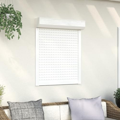 ZEYUAN Tapparella Avvolgibile in Alluminio 80x100 cm Bianca,Articoli di ferramenta,Materiali da Costruzione,Serrande-144965