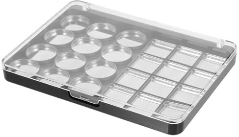 HONMEET 1satz Magnetische Lidschatten-palette Leere Make-up-palette Mit Fächern Für Diy Stabile Materialien Leicht Tragbar Für Reisen Und Persönliche Nutzung