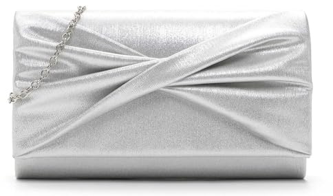 Tamaris Amalia Ribbon Clutch Silver