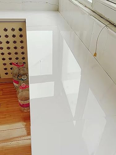 Copertura per davanzale della finestra in PVC bianco, larghezza 30 cm, per finestra a golfo/bagno/lavanderia, dimensioni personalizzate, lunghezza 100 cm, bordo per interni