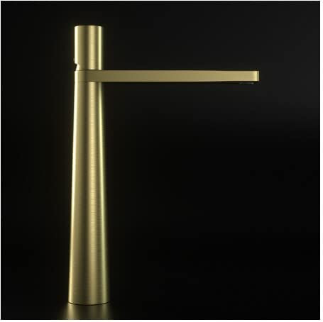 Rubinetto per Acqua con Maniglia Singola per Bagno, Piastra in Ceramica, Bobina, lavabo Nero, lavabo da appoggio